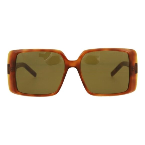 New Authentic Saint Laurent Womens Square/Rectangle Havana Havana Brown Fashion - Picture 1 of 4